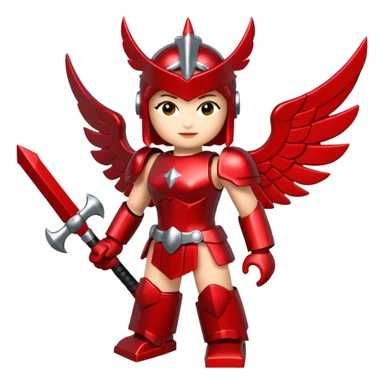 a roblox red valkyrie without people sticker