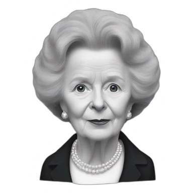 Golliwog Margaret thatcher sticker