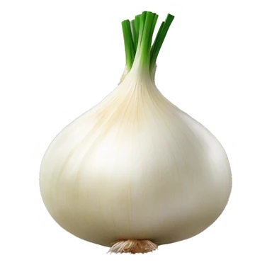 Diced white onion sticker