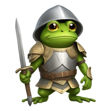 Frog going to war sticker