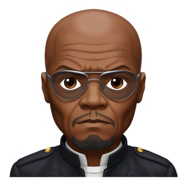Nick Fury Samuel L. Jackson face only  sticker