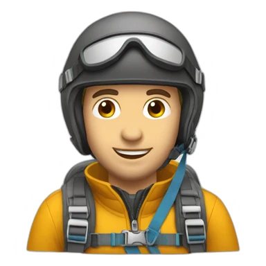 piloto parapente sticker