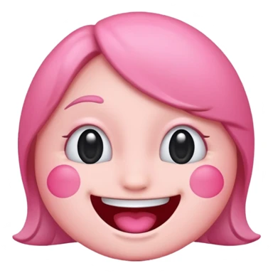 Pink couquete emoji sticker