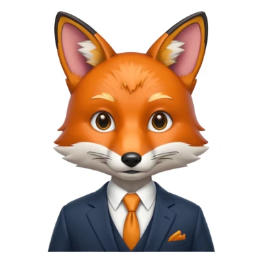 The fox went in a suit
 sticker