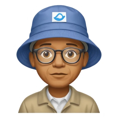 obama wearing glasses and bucket hat sticker
