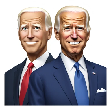 trump and biden sticker