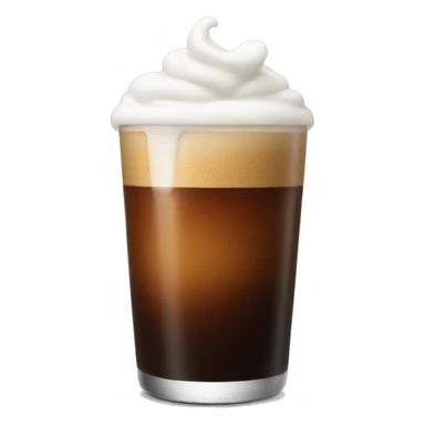 Cold brew coffee with cold foam sticker