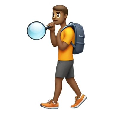 An emoji for a bio. It has to resemble “Be curious, not judgemental”. Im a male travel and fitness content creator. Dont be cringe or “gay” sticker