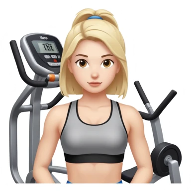My Girlfriend in a Gym sticker