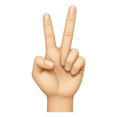 “Emoji-style hand making the letter ‘L’, with the index finger slightly curved. Clean, simple design, smooth shapes, neutral skin tone. White or transparent background, high resolution.” sticker