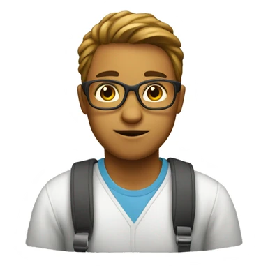 A person who is studying  sticker