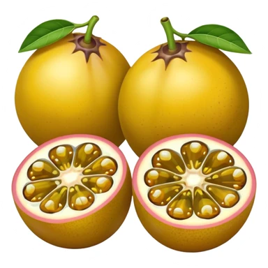 Emoji de maracujá sticker