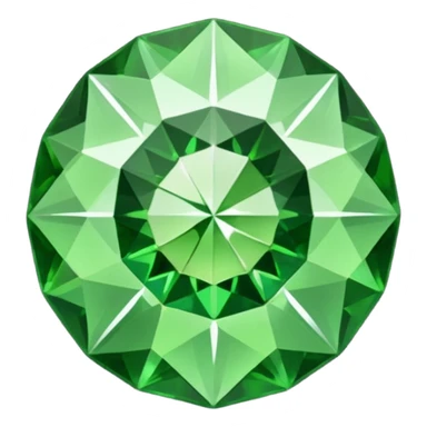 Demantoid Garnet gem sticker