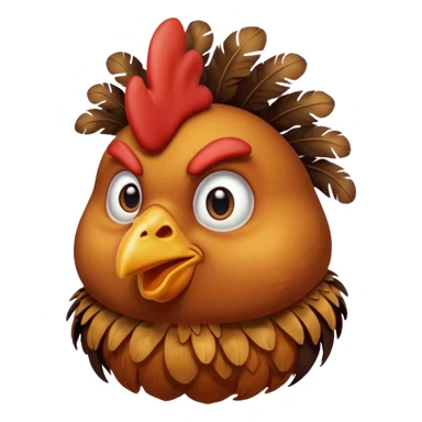 Chicken who is tired of all the bullshit sticker