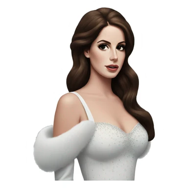 lana del rey in california snow sticker