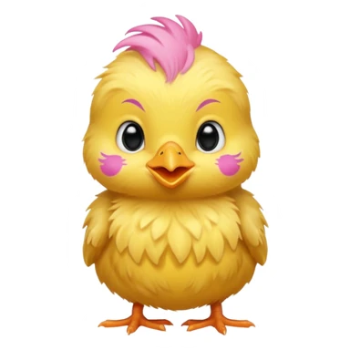 a baby chick with tatoos sticker