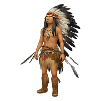 apache-avec-des-plumes sticker