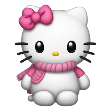 Hello kitty mutlu sticker
