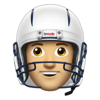 Antoine Dupont avec un casque de rugby sticker