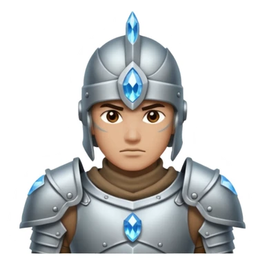 crystal-armored warrior sticker