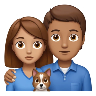 bluey bingo and a girl with brown hair brown eyes and tan sticker