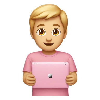 Light pink Apple iPad sticker