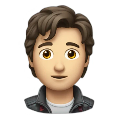 Marty McFly with Darker hair sticker