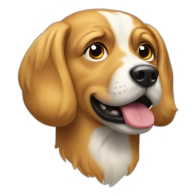 A dog which looks like Donald trump sticker