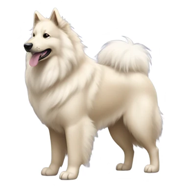Belgian Tervuren Samoyed mixed breed  sticker