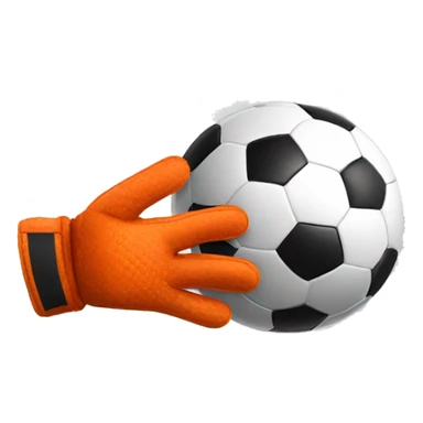 Ballon de foot noir et gants de gardien  sticker