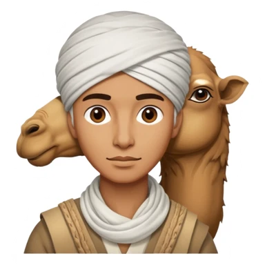 Desert Nomad Traveler with camel sticker