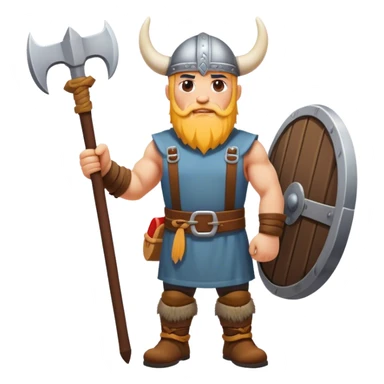 road builder full body as a viking with big kebab sticker