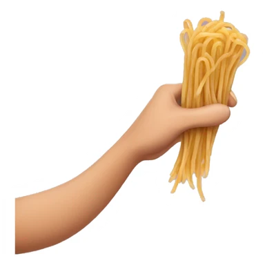 finger grab spaghetti sticker