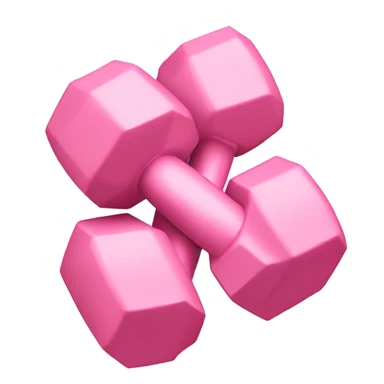 Baby pink dumbbells sticker
