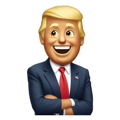 Trump laughing at California  sticker