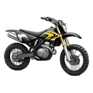 dirt bike on trunk car sticker