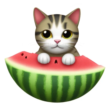 Melon cat sticker