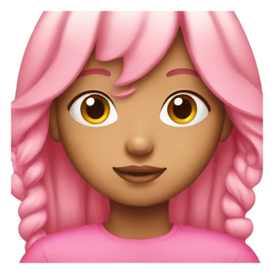 Pink girly emoji sticker