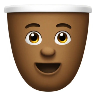 Toilet brown sticker