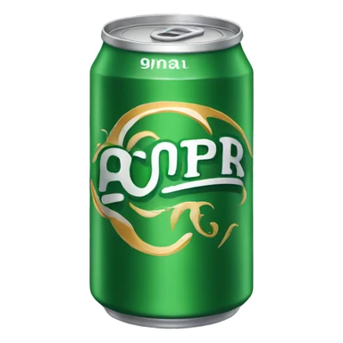 Can of ginger ale  sticker