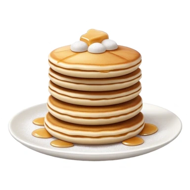 Cinematic Realistic Poffertjes Dessert Emoji, depicted as small, fluffy mini pancakes dusted with powdered sugar rendered with lifelike texture and warm, inviting lighting. sticker