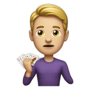 man eat gambling sticker