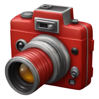 Old red camera sticker