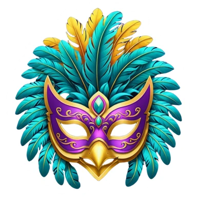 Festival themed animal Mask sticker