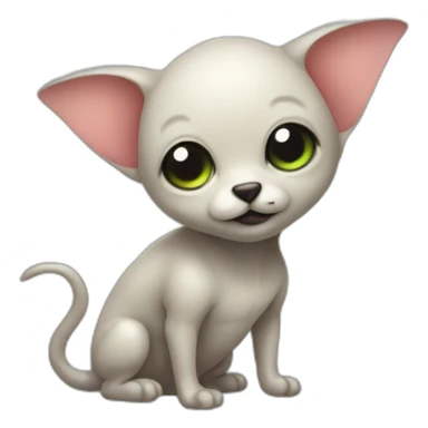 cute alien pet body sticker