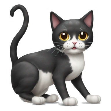 a spider cat korean sticker