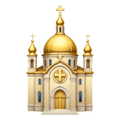 East ortodhox church. Transparent bakgrund. sticker