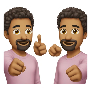 Person pointing finger at himself sticker