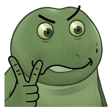 Mad face with middle finger sticker