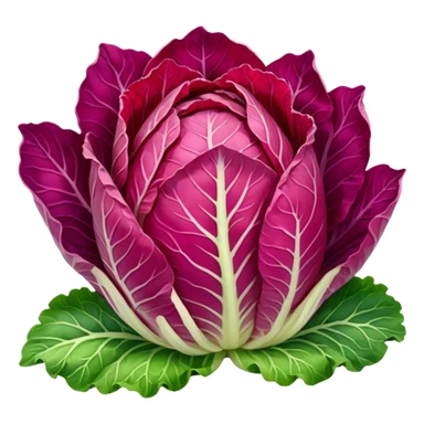 red napa cabbage sticker
